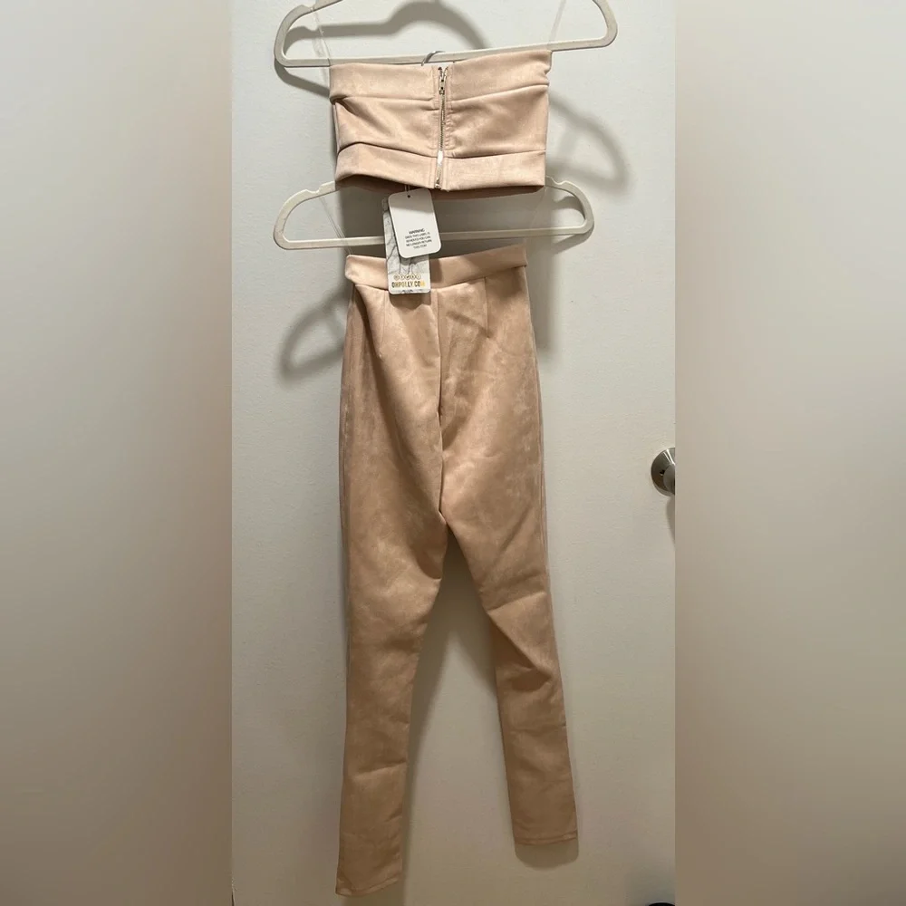 Oh Polly 2 Piece Faux Suede Set - Picture 3 of 6